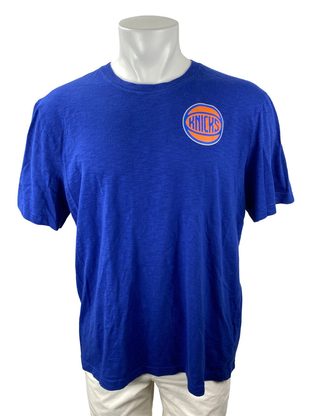 Fanatics Men Blue New York Kicks NBA Basketball Crewneck T Shirt Tee Top Size XL